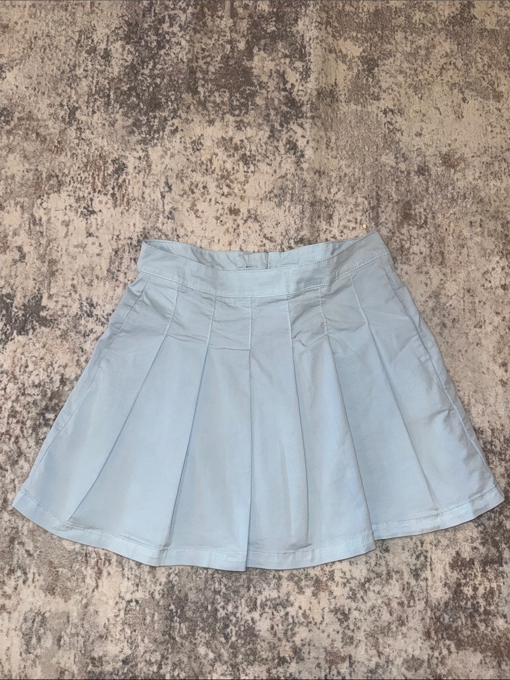 American Eagle Outfitters Light Blue Pleated Skater Skirt